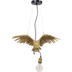 Animal Owl Gold Poliresin Sarkıt Avize