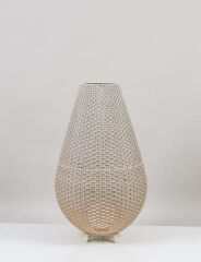 El Dokuması Rattan Yer Aydınlatması 110 cm