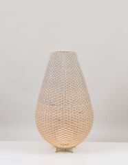 El Dokuması Rattan Yer Aydınlatması 110 cm