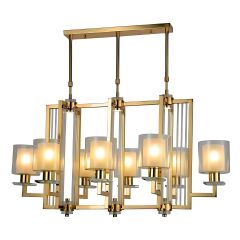 Bella 8 Kollu Gold Avize