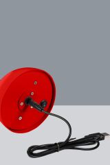 Led Kırmızı Mantar Masa Lambası Şarjlı