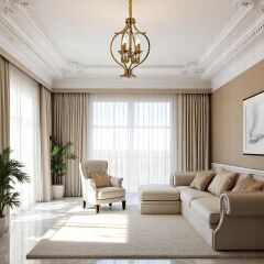 Nordi 4 Kollu Eskitme Gold Sarkıt Avize