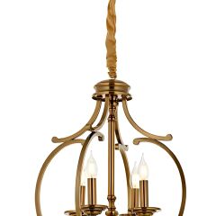 Nordi 4 Kollu Eskitme Gold Sarkıt Avize