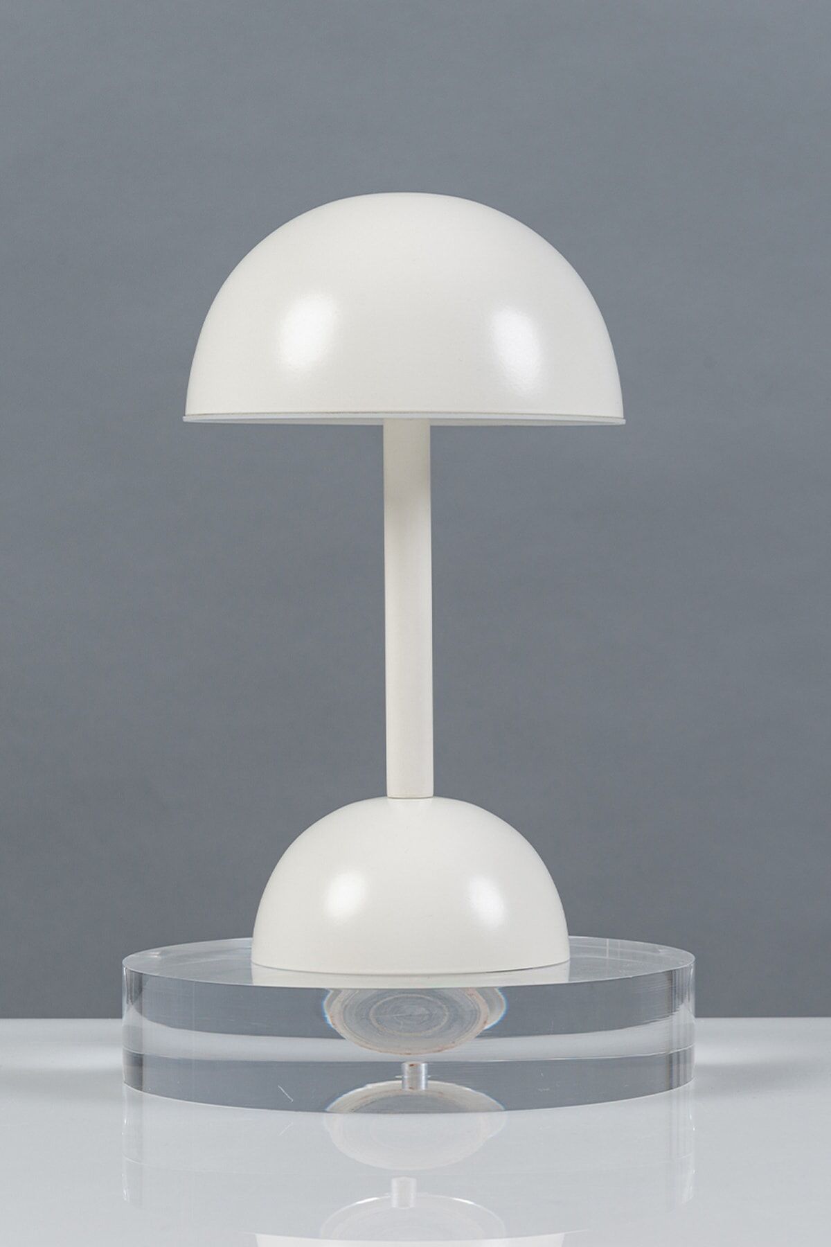 Led Beyaz Mantar Masa Lambası Şarjlı