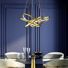 Saturn LED Gold Büyük Sarkıt Lamba