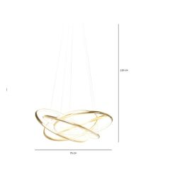 Saturn LED Gold Büyük Sarkıt Lamba