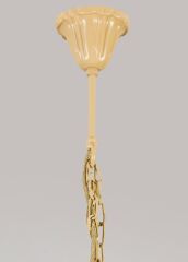 El Dokuması Rattan Sarkıt Avize Kahverengi - 1571