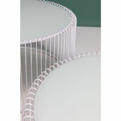 Wire Beyaz 2'li Sehpa