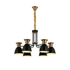 Declan 6 Kollu Siyah Avize