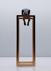 Düşünen Adam Biblo Mıknatıslı Metal Tabla Gold/Siyah 38 Cm