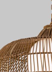 El Dokuması Rattan Sarkıt Avize - 1574