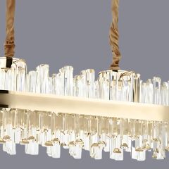 Rico Taşlı Rose Gold LED Avize