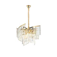 Duvan Gold Cam Sarkıt Avize