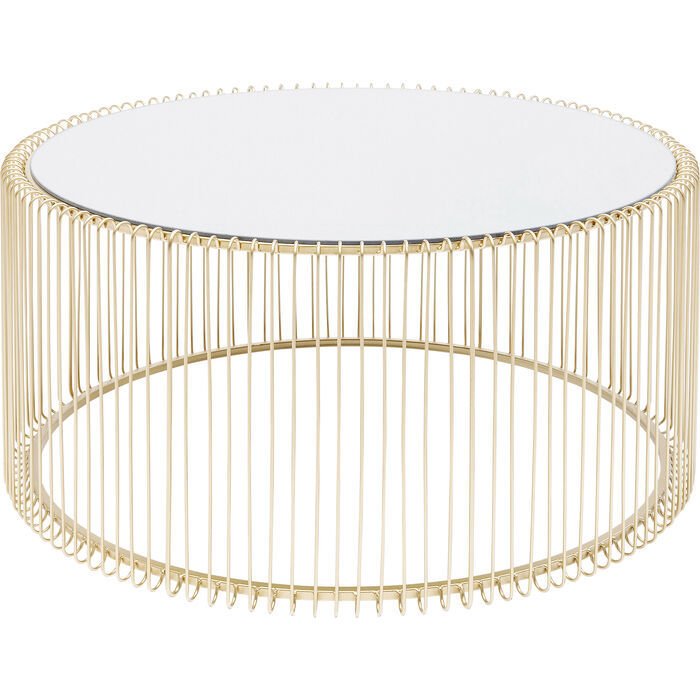 Wire Uno Brass Çelik Orta Sehpa