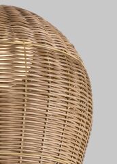 El Dokuması Rattan Sarkıt Avize - 1577