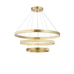Mendy Gold Çember LED Sarkıt Avize