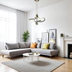 Clarita 3 Işık Seviyeli LED Siyah Sarkıt Avize