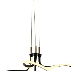 Clarita 3 Işık Seviyeli LED Siyah Sarkıt Avize