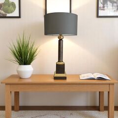 Cley Gold Detay Kahverengi Abajur