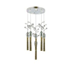 Elva 5'Li Led Krom Sarkıt Avize