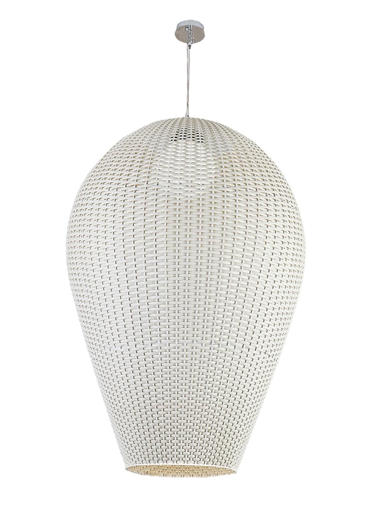 El Dokuması Rattan Sarkıt Avize - 1586