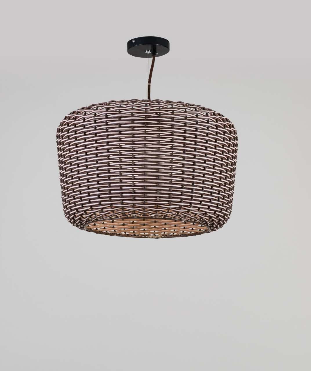 El Dokuması Rattan Sarkıt Avize - 1591