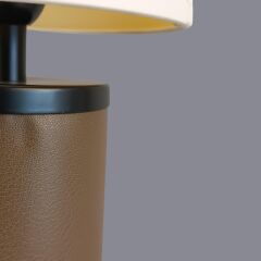 Bowen Deri Kaplama Kahverengi Abajur