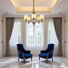 Celestia 5 Kollu Eskitme Gold Avize