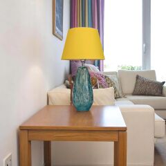 Bento Cam Turkuaz Abajur