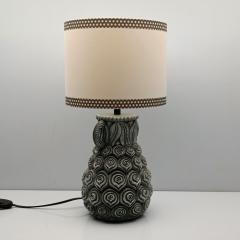 Jungle Polyester Abajur Koyu Yeşil / Krem