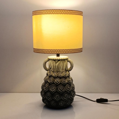 Jungle Polyester Abajur Koyu Yeşil / Krem