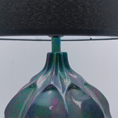 Emerald Polyester Abajur Koyu Mavi / Siyah
