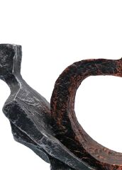 Kalp Taşıyan Çift Polyester Biblo