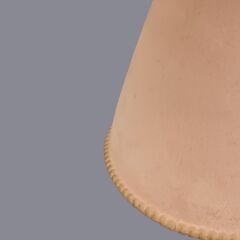 Roger Kadife Kaplı Pudra Pembe Abajur