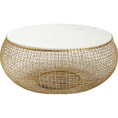 Cesta Gold Mermer Orta Sehpa