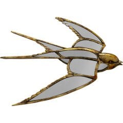 Swallow Aynalı Duvar Objesi