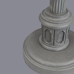 Bella Gri Eskitme Abajur