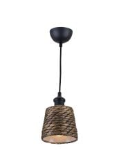 El Dokuması Hasır Sarkıt Avize