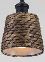 El Dokuması Hasır Sarkıt Avize