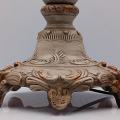 Royal Polyester Abajur Krem/Eskitme