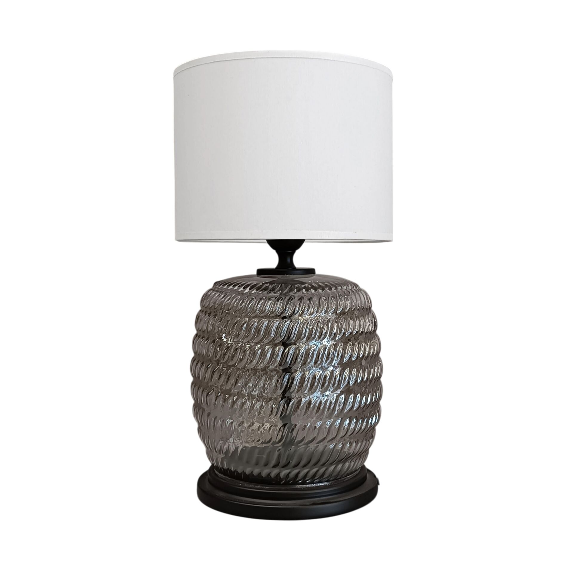 Digne Siyah Cam Abajur