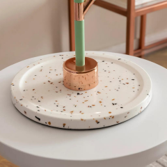 Kaktüs Metal Abajur Yeşil/Bronz