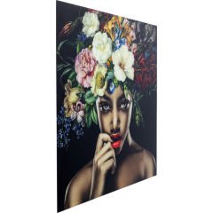 Pretty Flower Woman Cam Resim 120x120cm