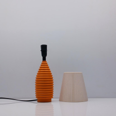 Minimal Halka Polyester Abajur Turuncu