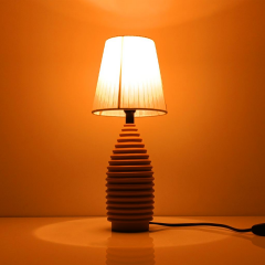 Minimal Halka Polyester Abajur Turuncu