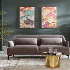 Fish Meeting Two Touched Picture 75x100cm