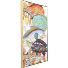Fish Meeting Two Touched Picture 75x100cm