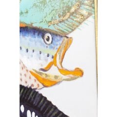 Fish Meeting Two Touched Picture 75x100cm