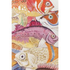 Fish Meeting One Touched Resim 75x100cm