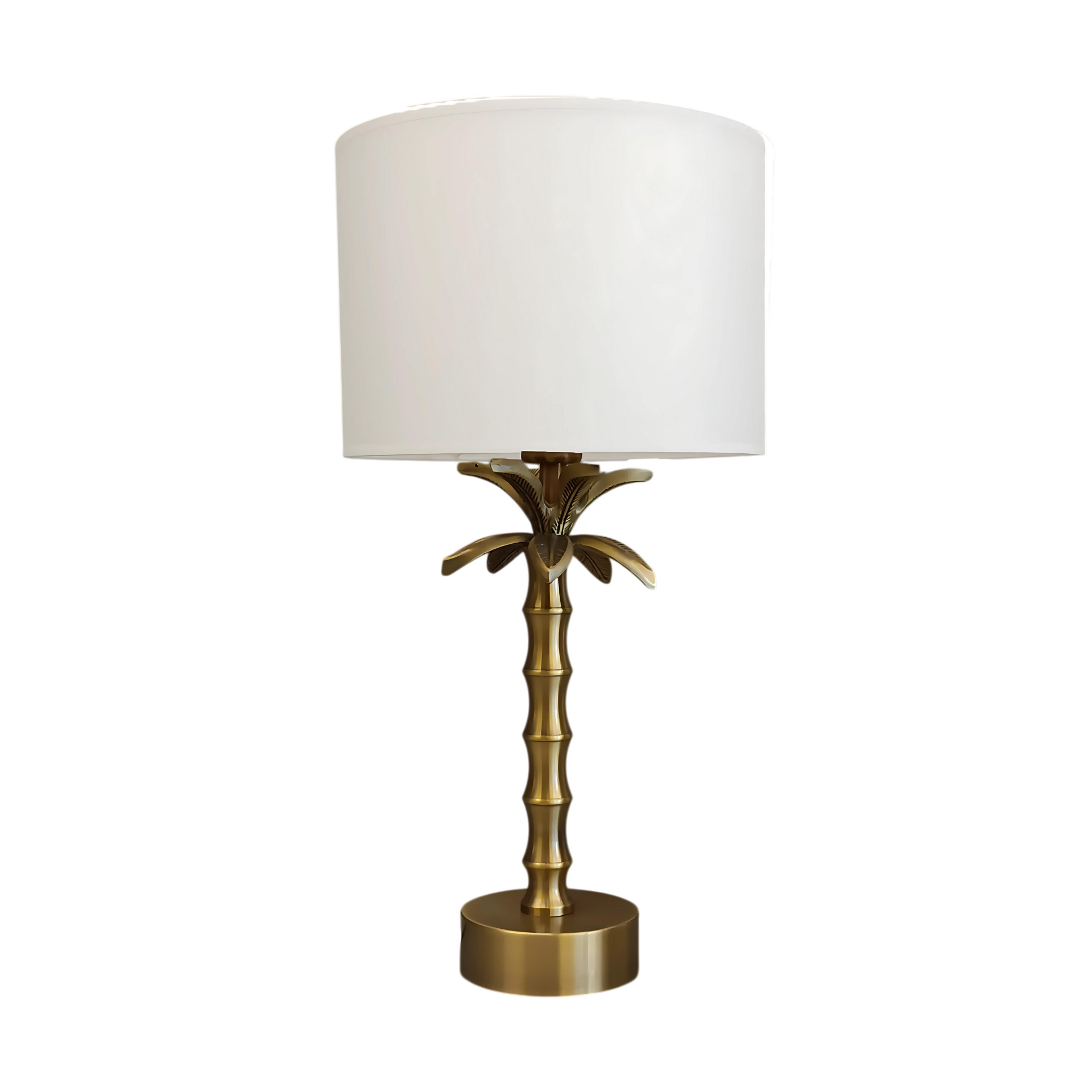 Almin Pirinç Döküm  Eskitme Gold Abajur